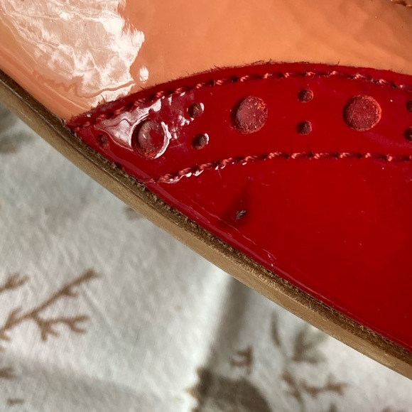 Miu Miu Naplak Patch in Red and Pink color way - SZ 38 US 7.5 - Picture 9 of 11